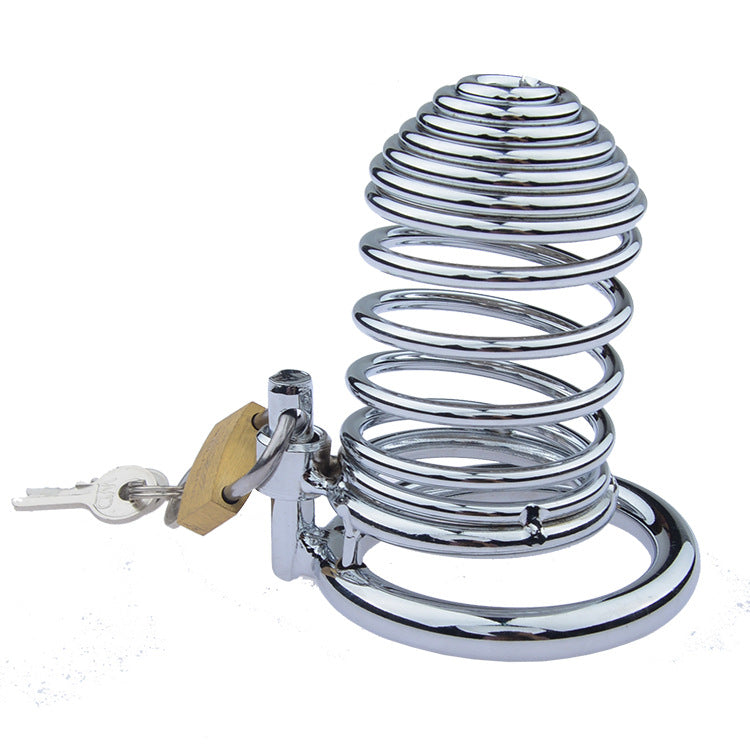 Chrome Rings Chastity Cage - 50mm - image 3