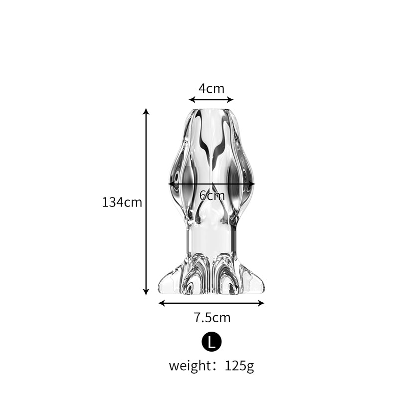 BlossomGrip TPE Anal Plug - Clear - L - image 10