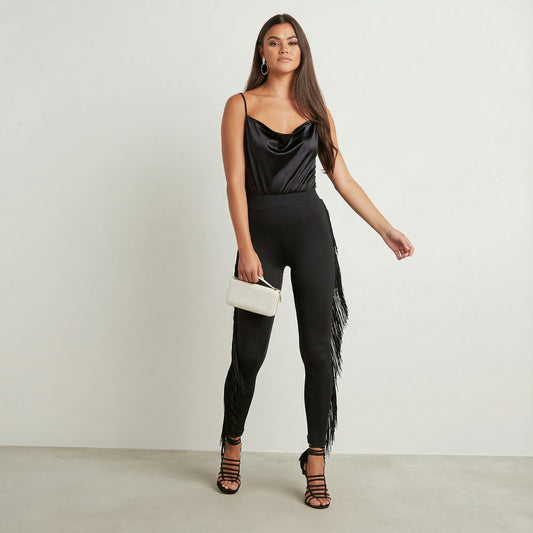 Rhinestone Fringe Legging - image 5