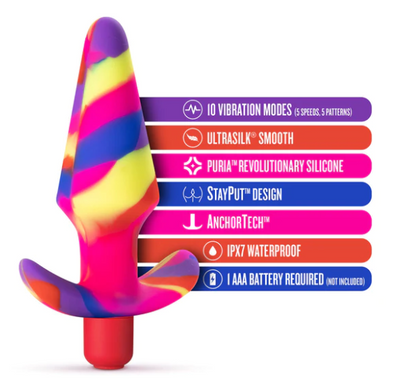 Avant Free Spirit Scarlet 5-Inch Vibrating Anal Plug - image 2
