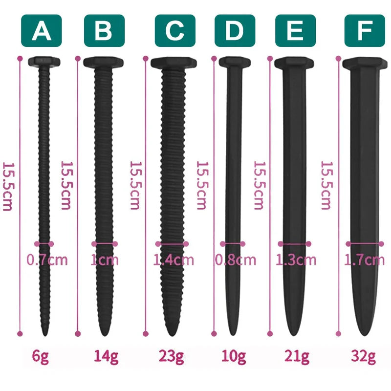 Urethral Dilatator Male Sounding Penis Plug - flat 3 sizes set - image 3