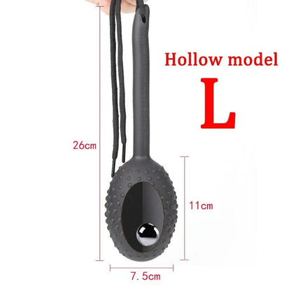 Anal Plug With Rolling Ball - L-Black - image 6