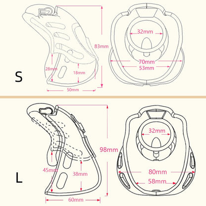 Dungeon Cage Black High Security Full Coverage Male Chastity Device - image 5