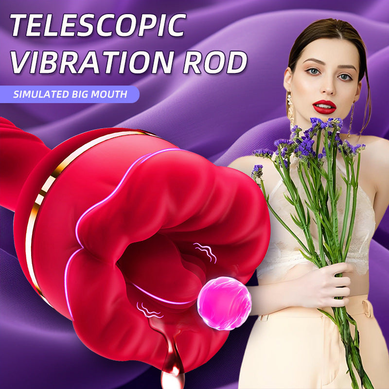 3in1 Big Mouth Rose Dildo - image 7