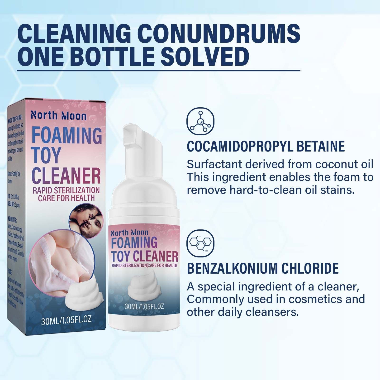 Adult Toy Sanitizer Foam Cleaner - image 3