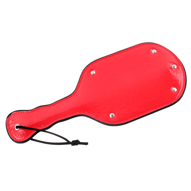 Sm Square Paddle Flogger - Black & Red - image 0