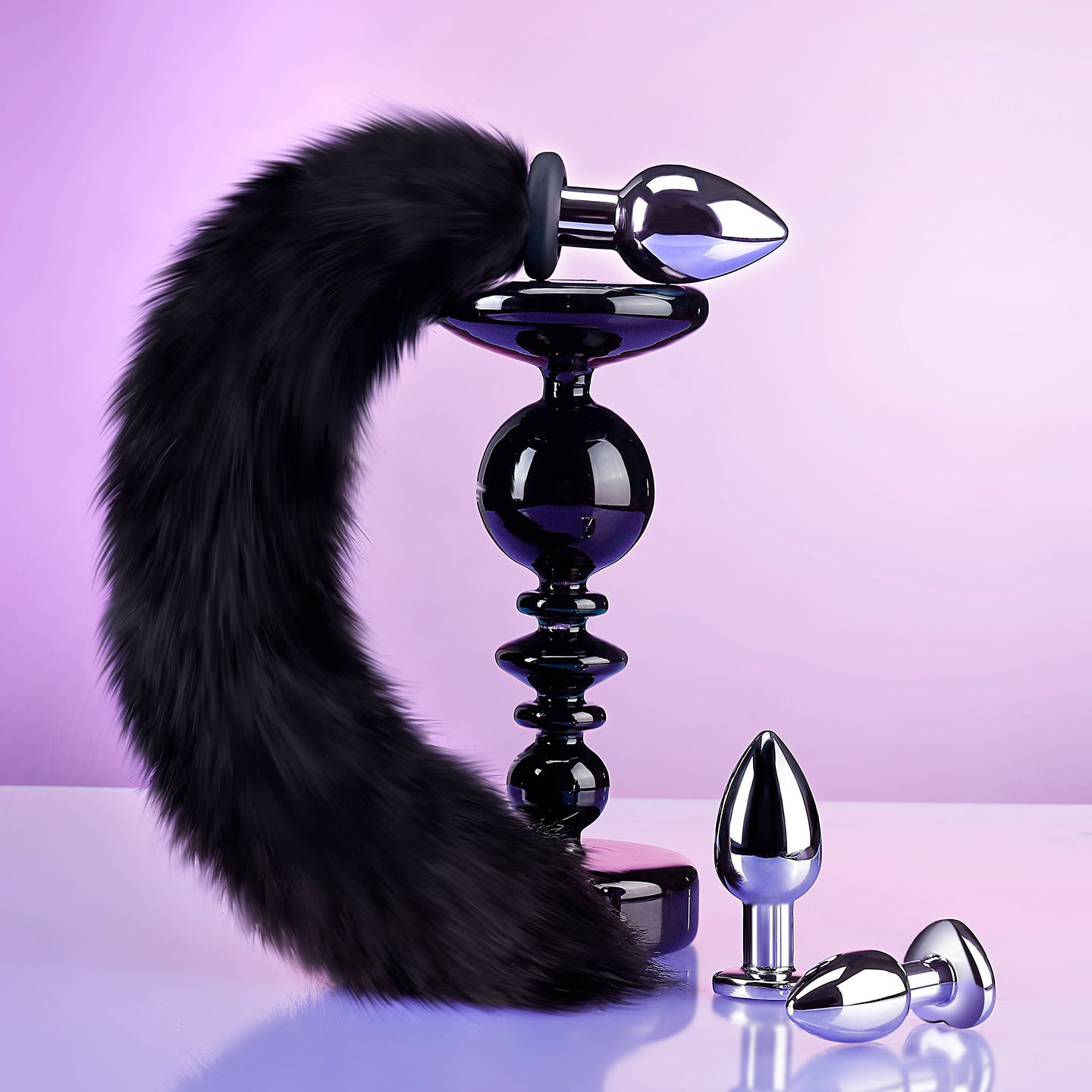 15.7'' Electro-Vibrating Fox Tail Butt Plug - image 8