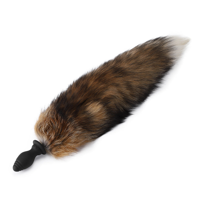 Detachable Fox Tail Vibrating Anal Plug with Remote - Brown Vibrating - image 10