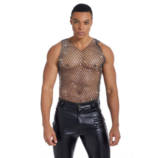 Starluxe Mesh Sparkle Top – Style E - image 0