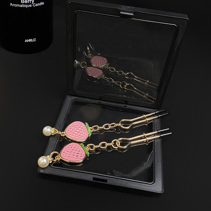Cute Strawberry Nipple Clamps With Adjustable Dual Clip Design - image 3