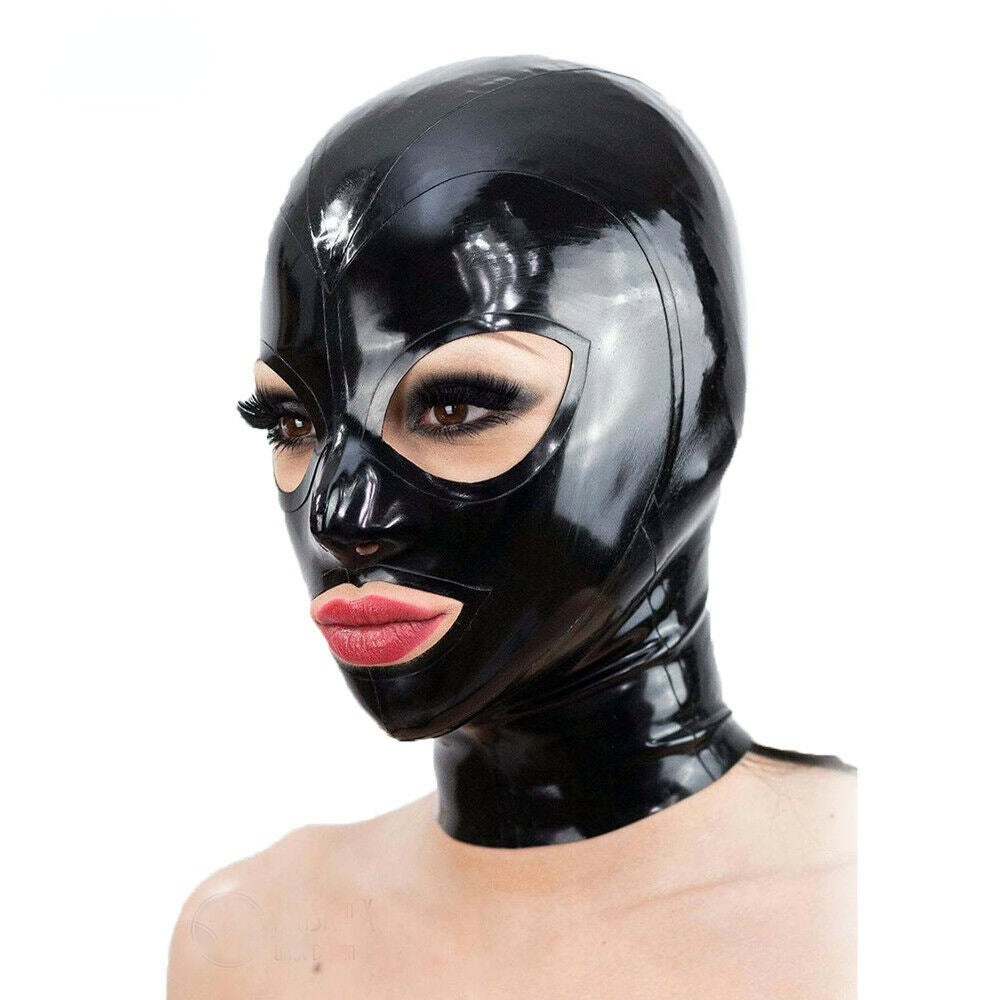 Latex SM Mask With Back Zipper - XL - image 0