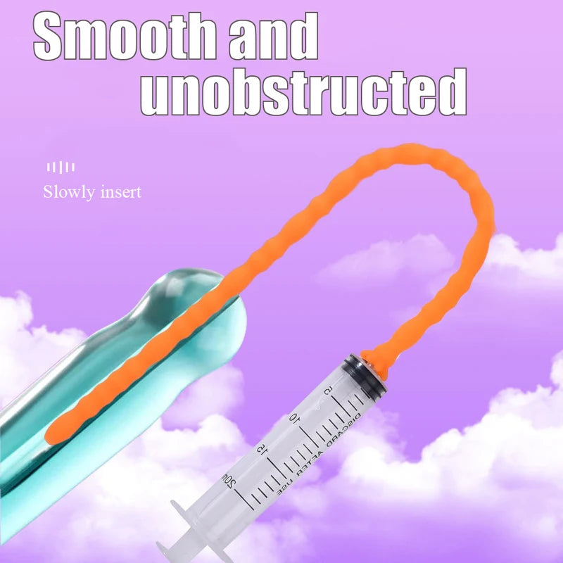  Silicone Hollow Urethra Sound To Stimulate The Plunger Masturbation - image 4
