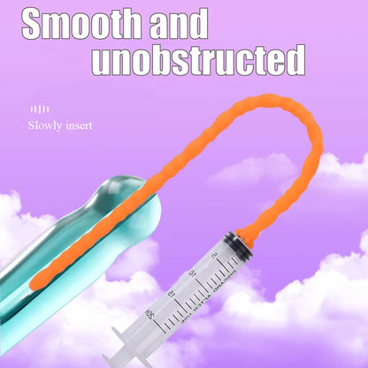  Silicone Hollow Urethra Sound To Stimulate The Plunger Masturbation - image 4