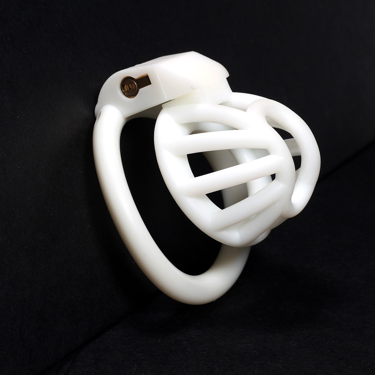 Itty Bitty Nub - Micro Chastity Cage (1.34 in) - White - 32mm - image 4