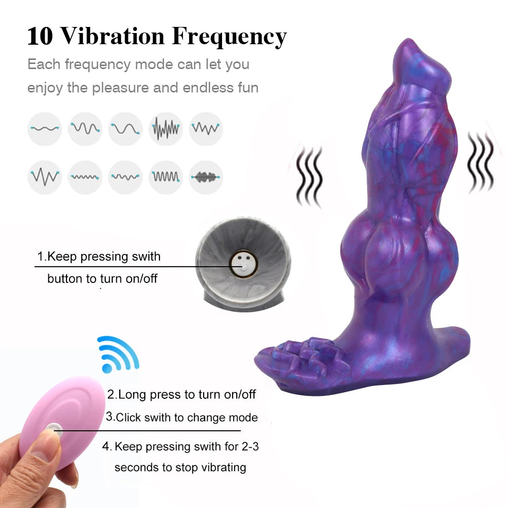 Vibrating Knot Dildo - image 7