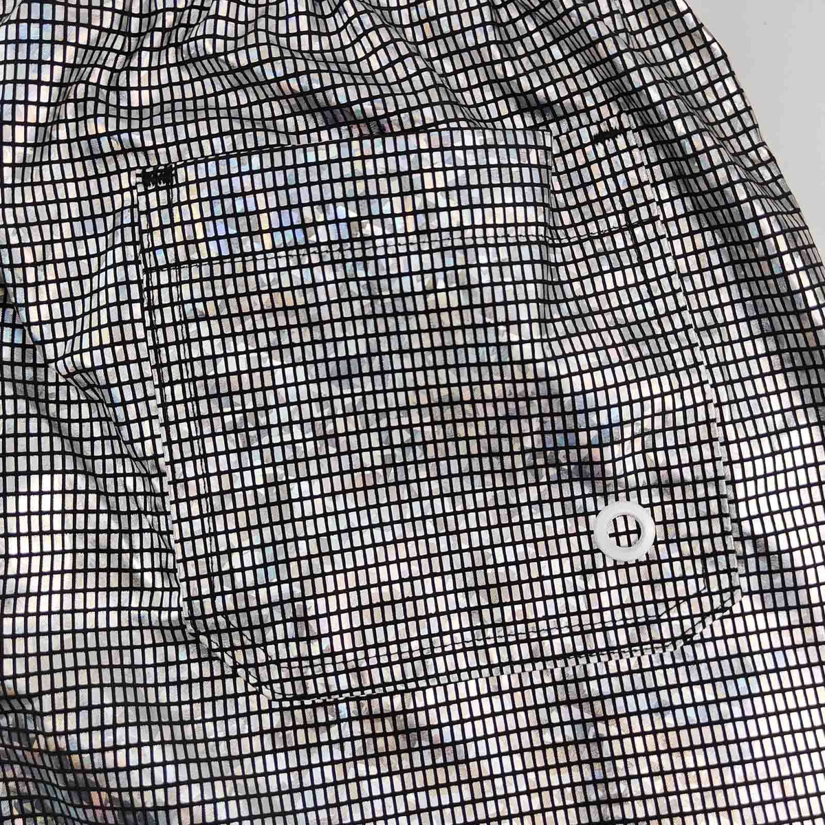 Men Shorts Wet Look Beach Pants - image 7