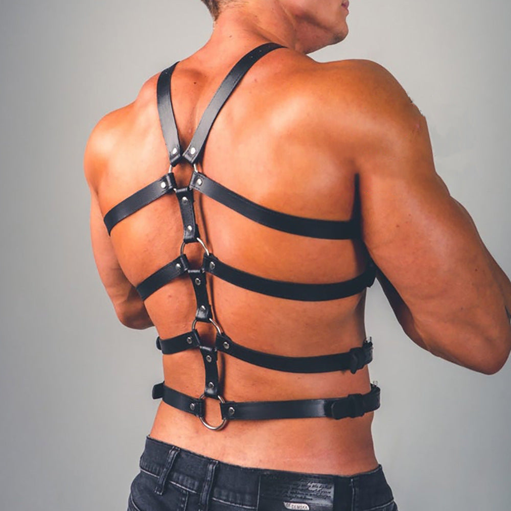 Men's Arm and Shoulder Leather SM Bondage Binding Strap - image 3