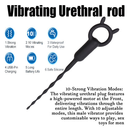 11.22'' Smooth Vibrating Urethral Sound - image 4