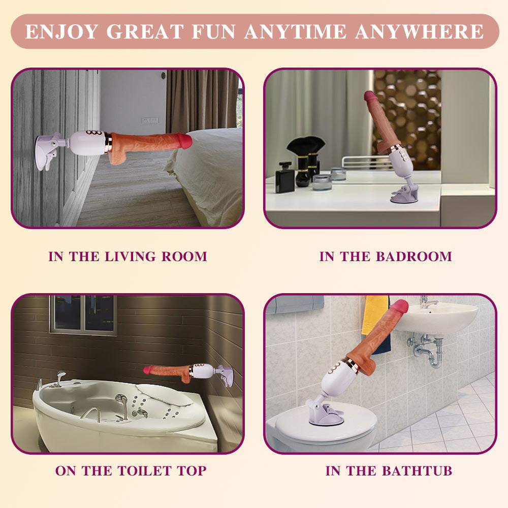Realistic Vibrator with Remote – 10 Vibration & 3 Pulsation Modes, Hands-Free Mountable Design - image 4
