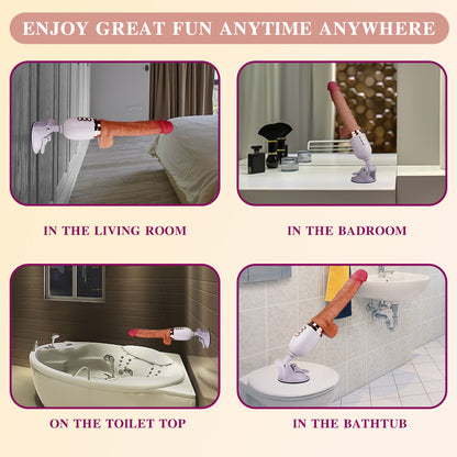 Realistic Vibrator with Remote – 10 Vibration & 3 Pulsation Modes, Hands-Free Mountable Design - image 4