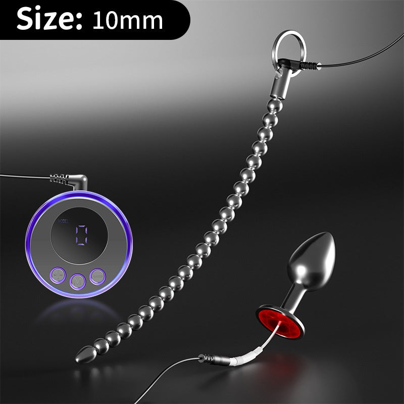 Penis & Anal Plug Duo With Current Control - Weak Current - 10mm - image 2