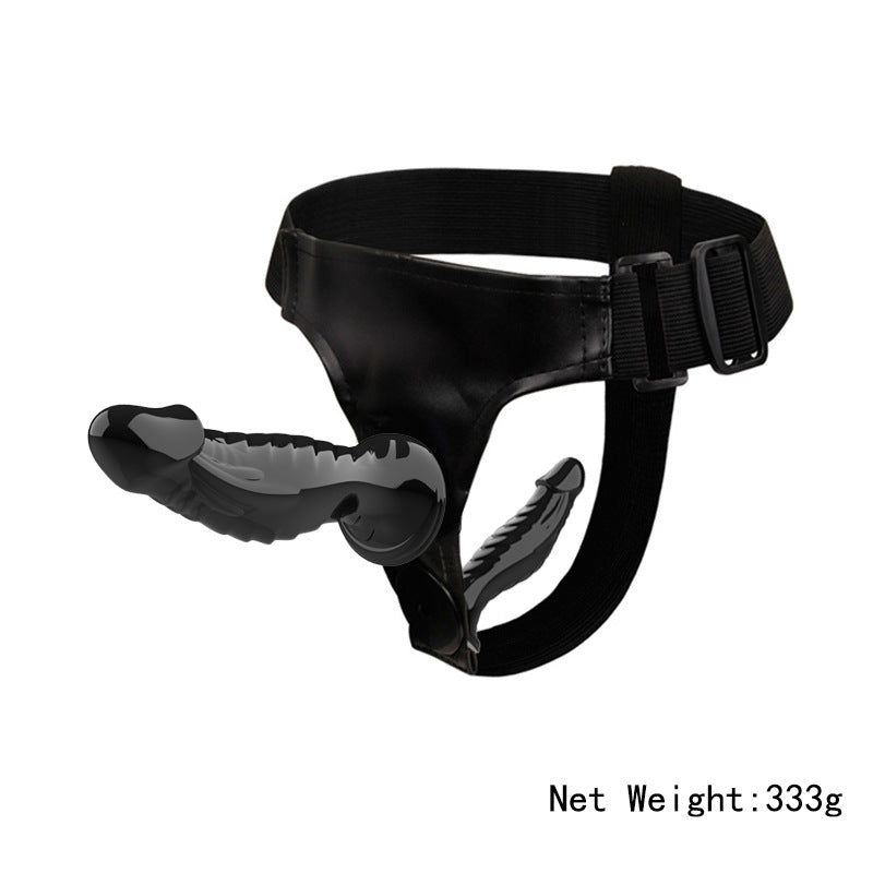 Heteromorphic Double Strap-on Dildos - Black - image 2