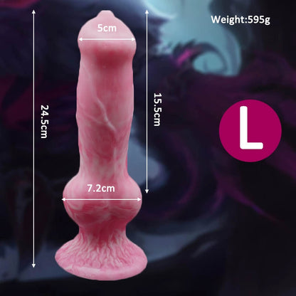 Wolf Knotted Dildo - L - image 0