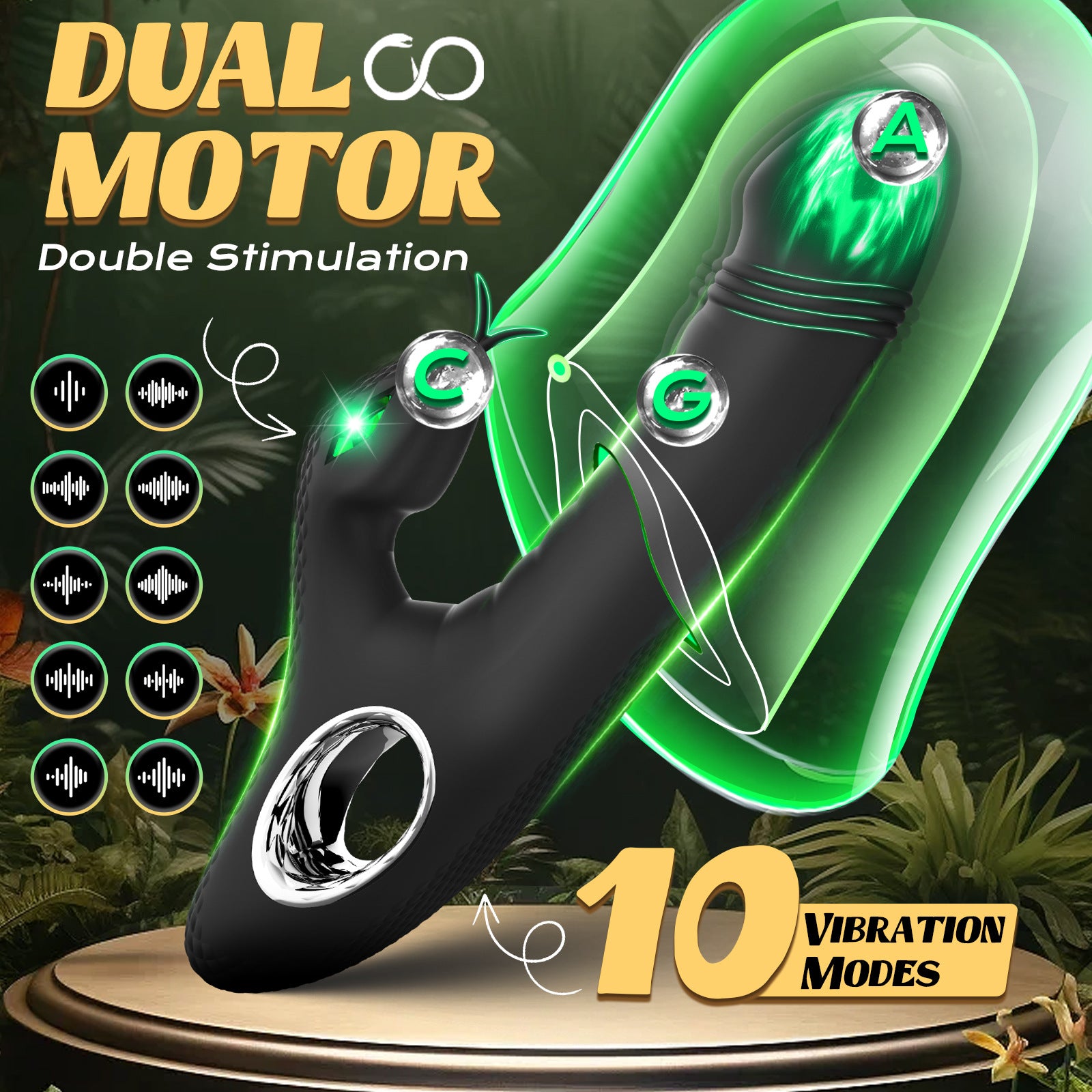 Snake-lnspired G-Spot Dildo Vibrator - image 5