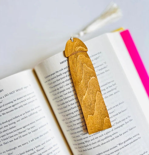 Wood Cockmark Penis Bookmark - image 2