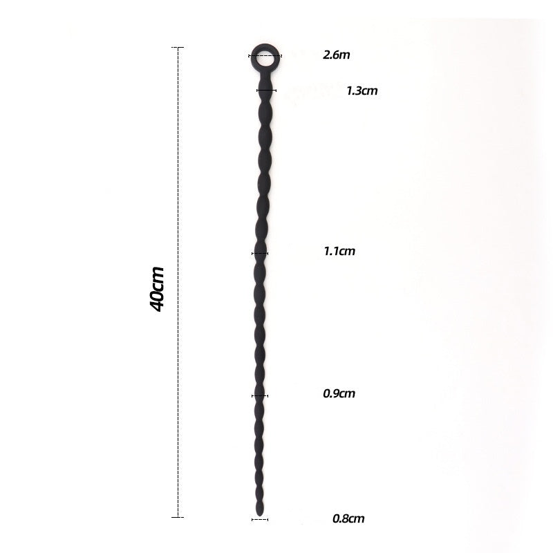 Extra Long Beaded Silicone Urethral Sounds - image 1