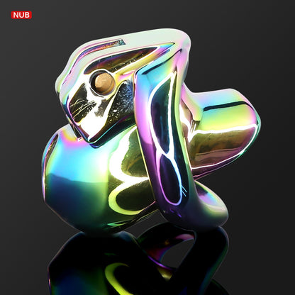 Rainbow HT-V4 Stainless Steel Male Chastity Device - Nub-50mm - image 6