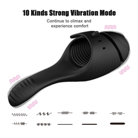 Penis Sleeve Stroker Vibrating Masturbator - image 1