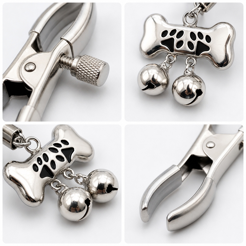 Dog Paw Bell Nipple Clamps - image 4
