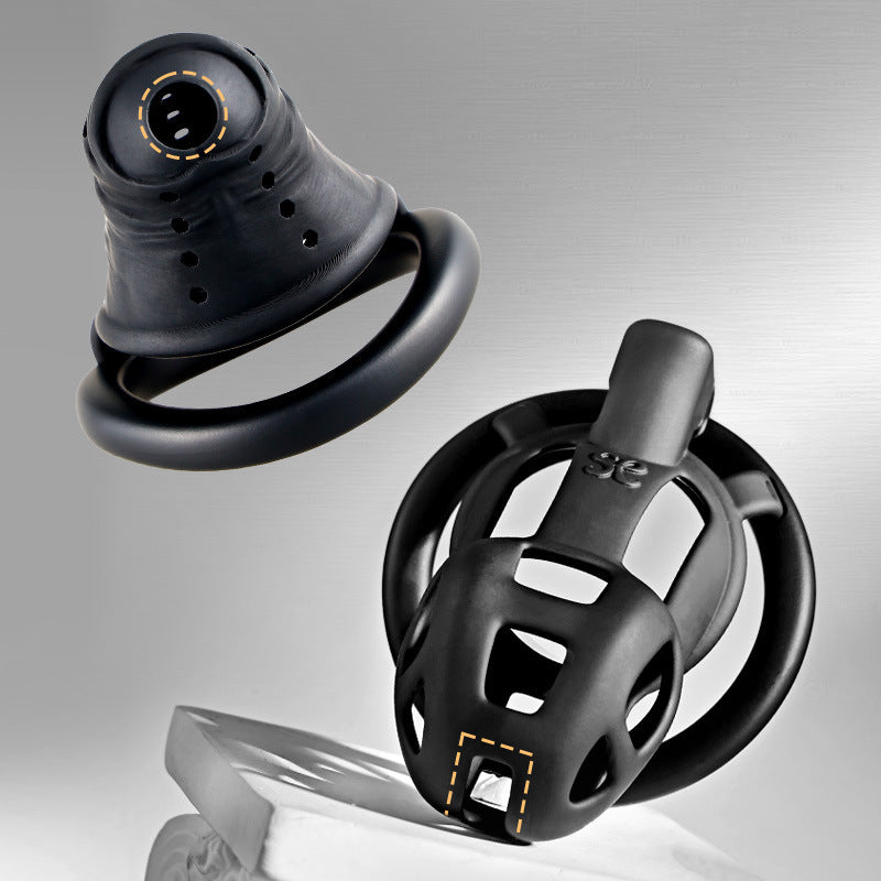 Black Slave Chastity Cage - image 4