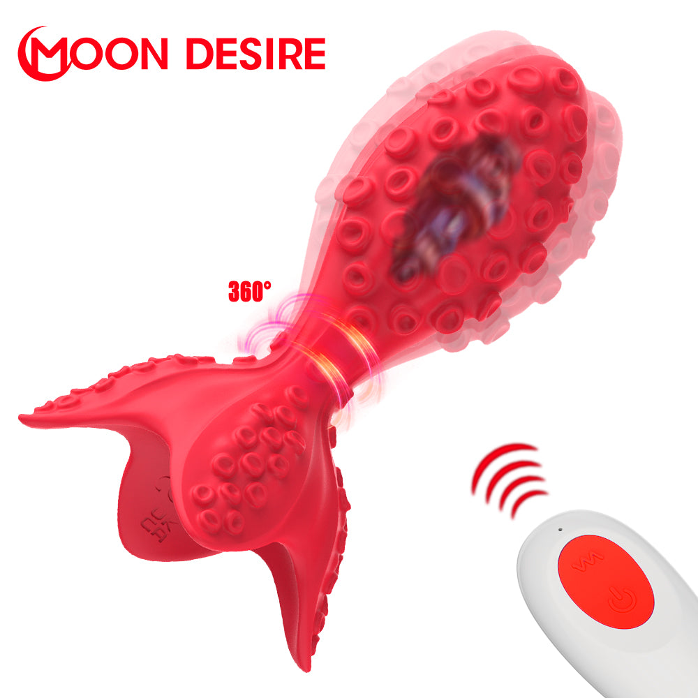 TwirlPulse DuoWave Butt Plug - Red - image 9