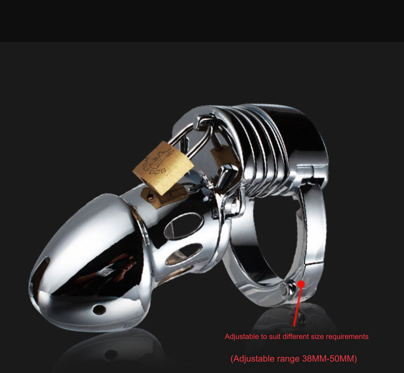 Metal Chastity Cage Prevent Cheating Quit Jerking Off Abstinence Device - image 1