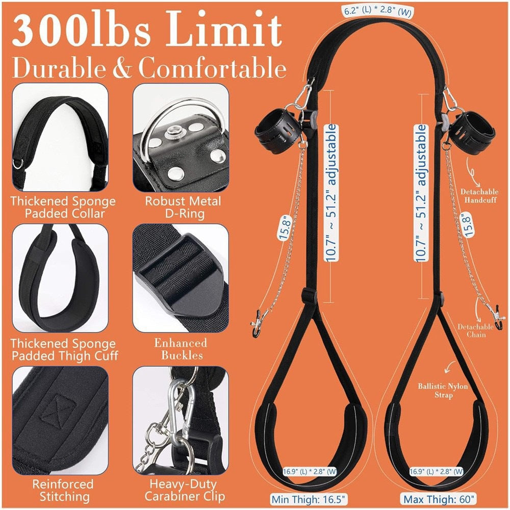 Multi-Mode BDSM Bondage Kit – Adjustable Wrist & Ankle Restraints & Accessories for Couples - image 5
