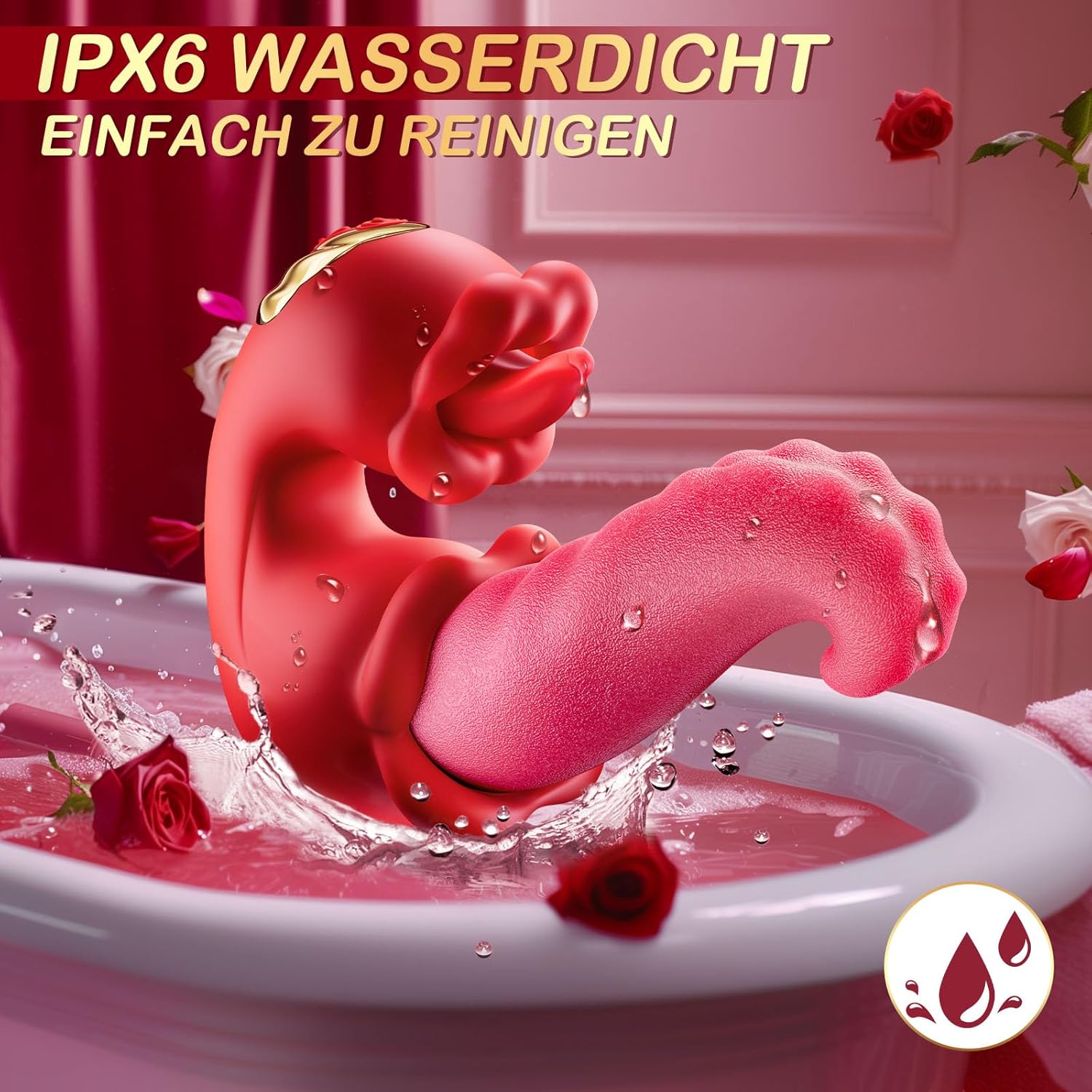 Blossom Kiss G-Spot Vibrator with Licking Sensation-Dual Pleasure - image 3