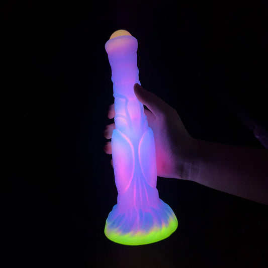 9.44'' Horse Anal Glow In The Dark Dildo with Suction Cup - image 0