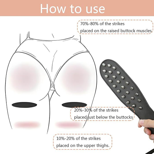 Dual Edge Studded Sensation Paddle - image 0