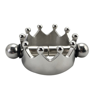 Crown Design Magnetic Nipple Clamps - Silver - image 1