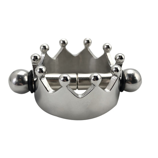 Crown Design Magnetic Nipple Clamps - Silver - image 1