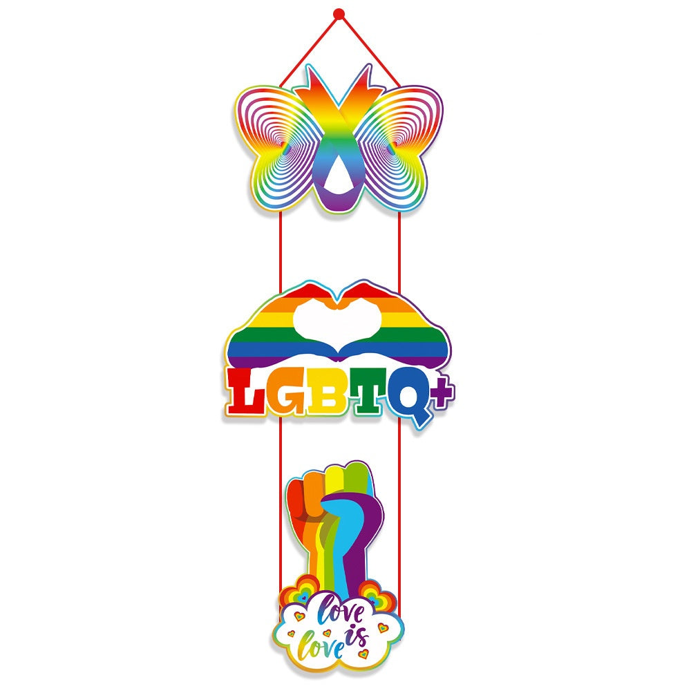 LGBT Pride Month Hanging Decoration - C - Rainbow - image 3