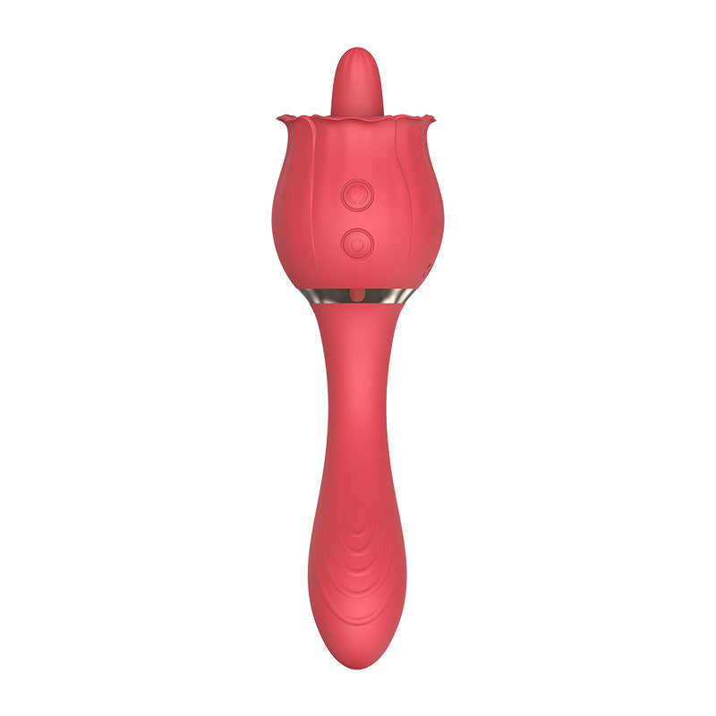 Rosebud Silicone Wand Massager - Red - image 2