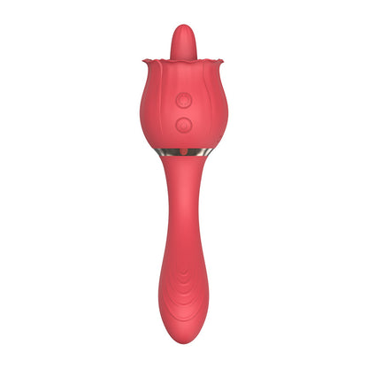 Rosebud Silicone Wand Massager - Red - image 2