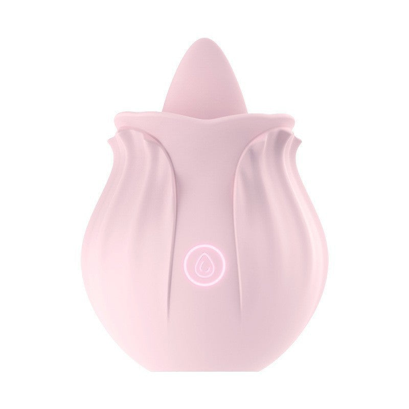 Rosebud Toy – 10 Tongue Licking Vibrator - Pink - image 2