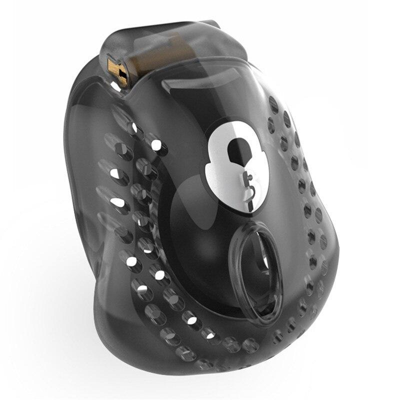 Dungeon Cage Black High Security Full Coverage Male Chastity Device - Black - L - image 3