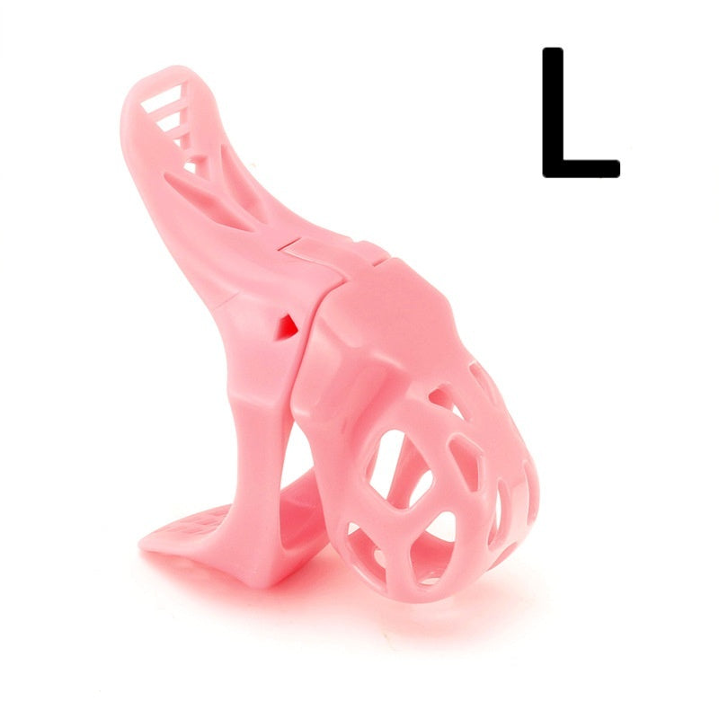 Swallow Tail Chastity Cage - A - Pink - L - image 5