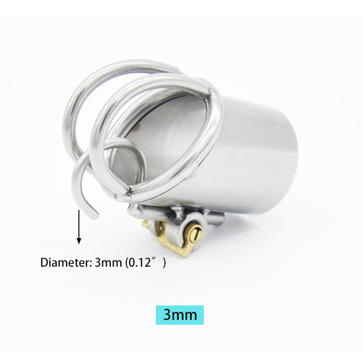 Prince Albert Chastity Cage - PA Piercing - 3mm - image 2