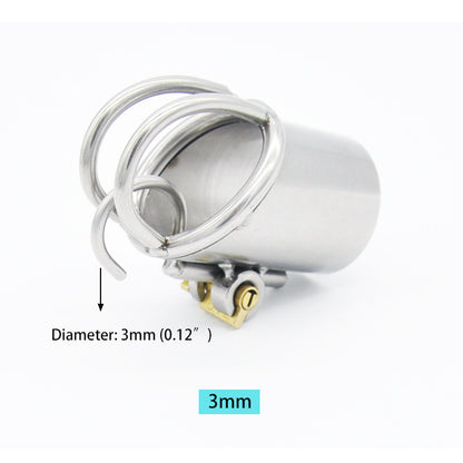Prince Albert Chastity Cage - PA Piercing - 3mm - image 2